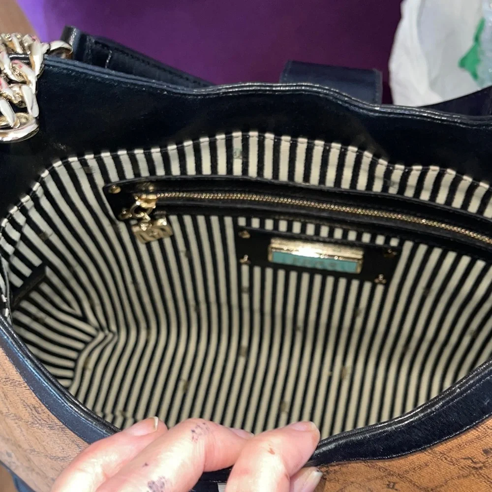 Sale 🔥 L.A.M.B. Tan and Black Tote by Gwen Stefani - Picture 7 of 9